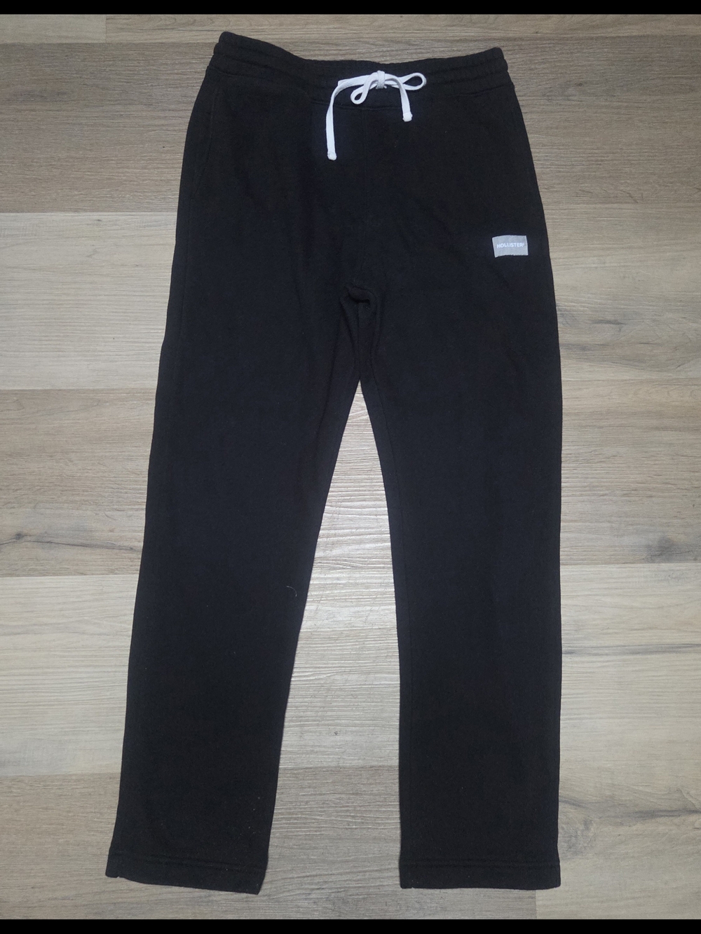 Hollister Black Drawstring Sweatpants Sz S Bin Y